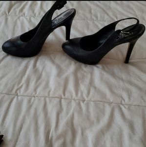 BCBG sling back heels